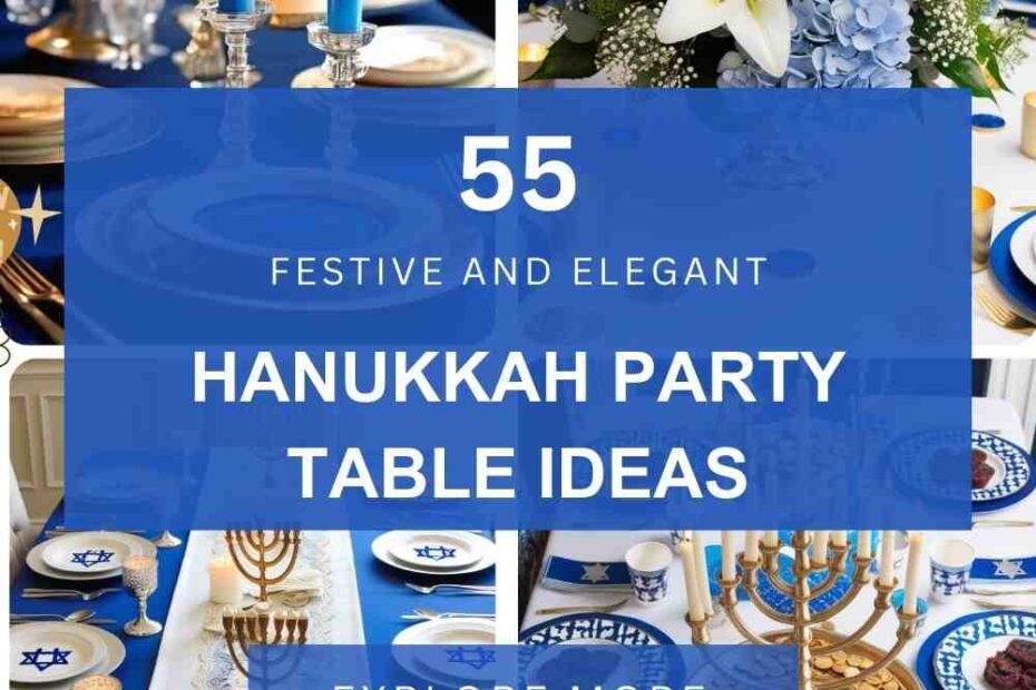 Hanukkah Party Table Ideas