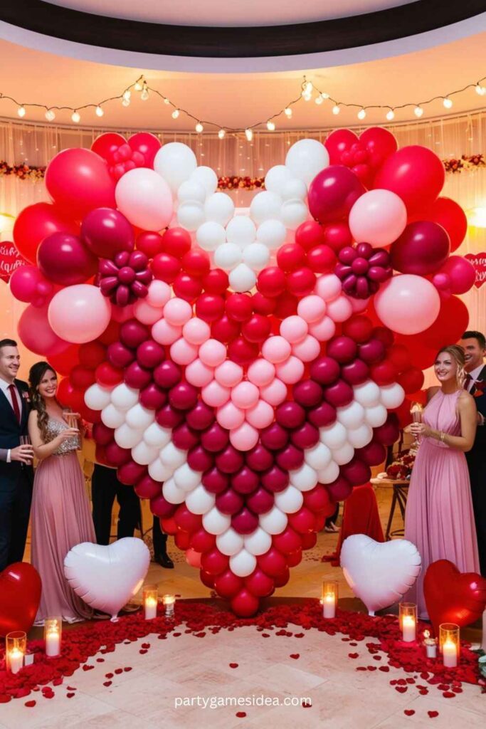 Heart-Shaped Balloon Arch