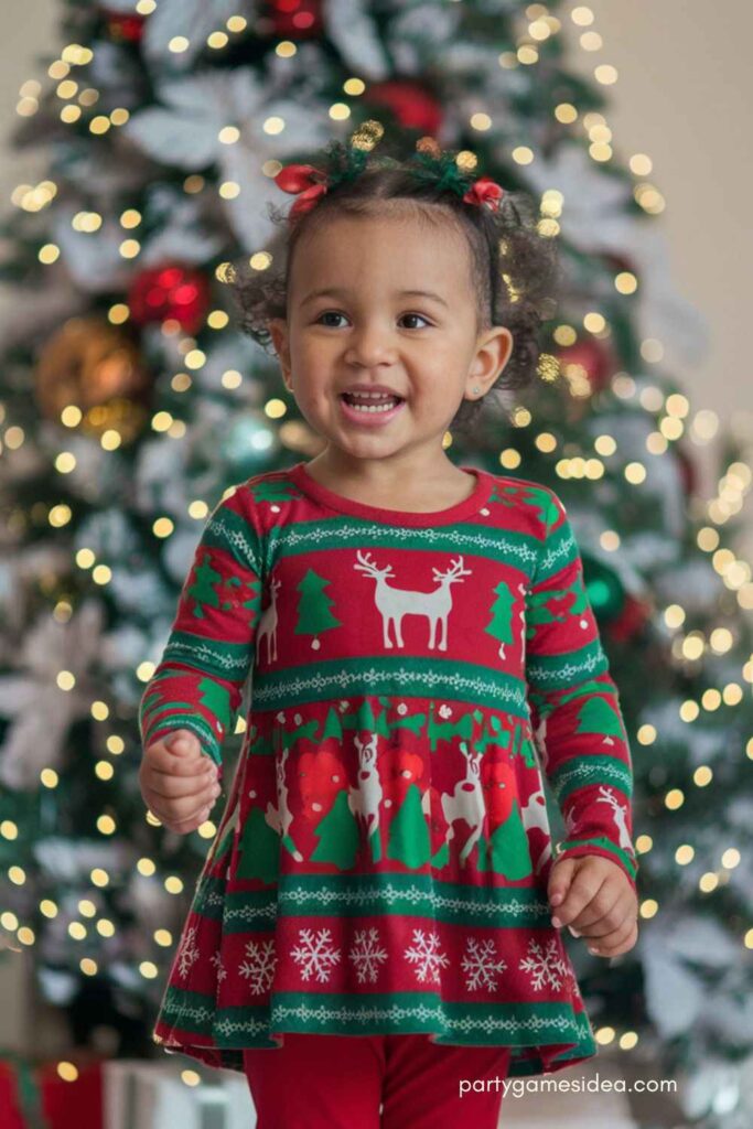 Holiday-Themed Tunic and Leggings