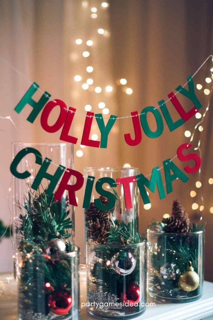 Holly Jolly Christmas Banner