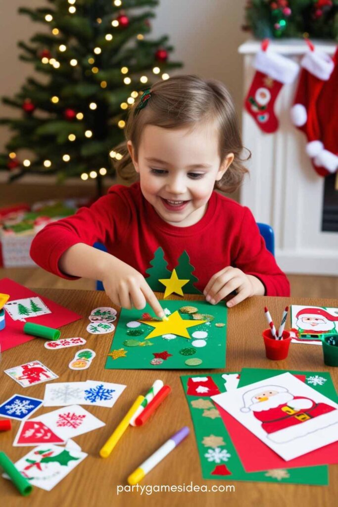 Kid's Christmas Card Making