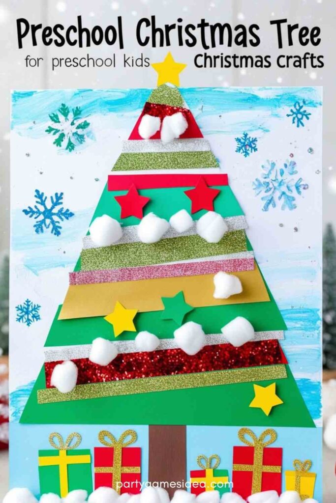 Kid's Christmas Tree Collage