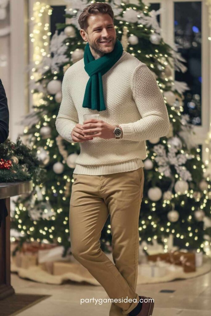 Knit Sweater and Chinos