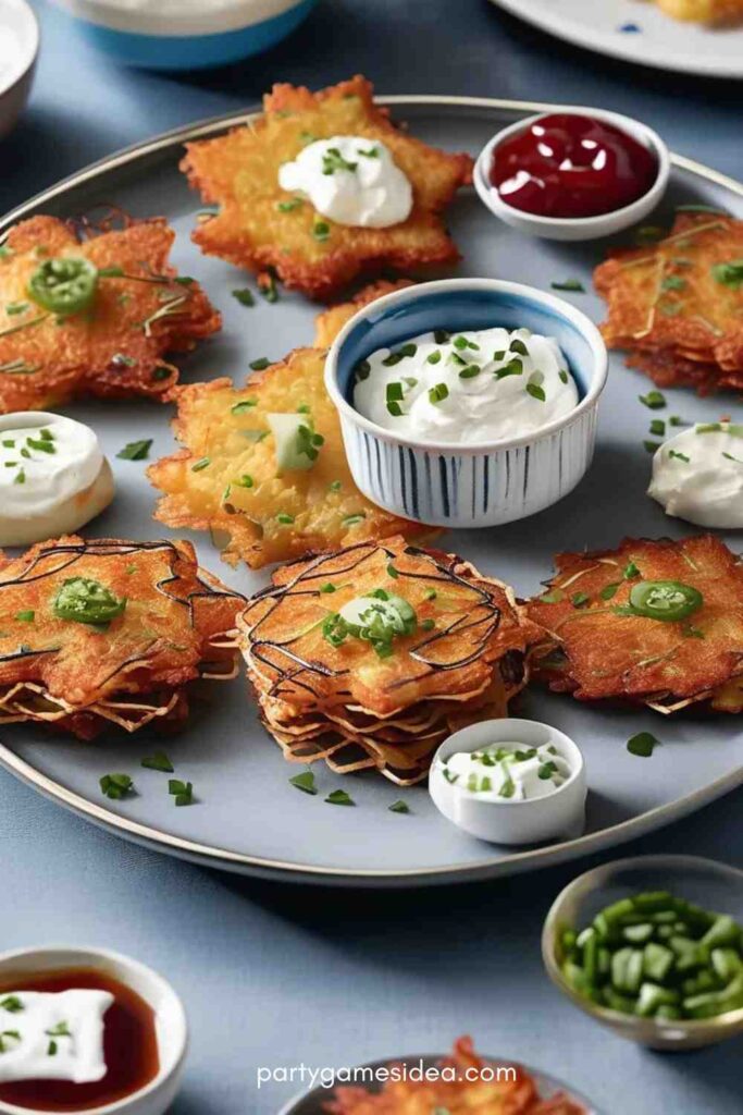 Latkes with Creative Toppings