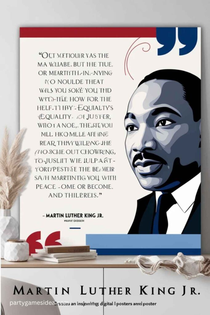 Martin Luther King Jr. Quote Poster