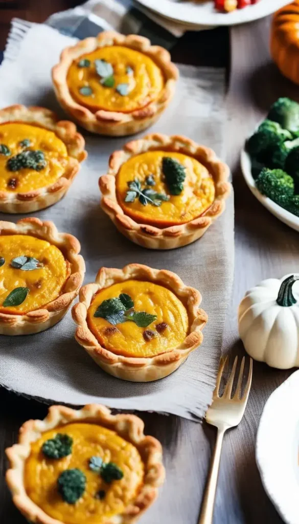 Mini Pumpkin Quiches