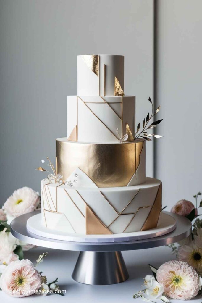 Modern Geometric Cake