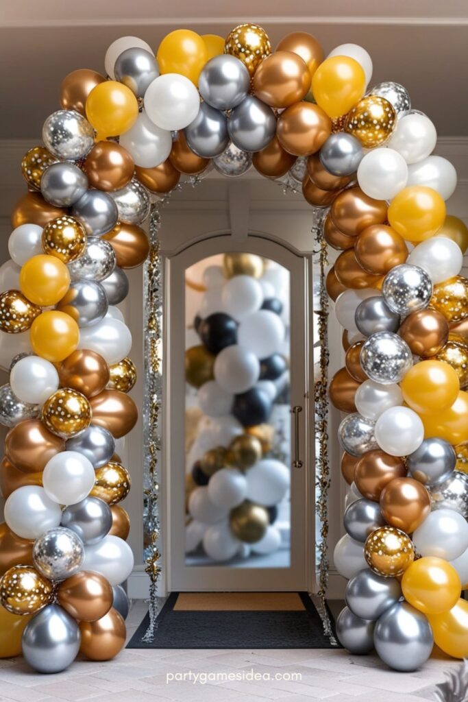 New Year Balloon Archway