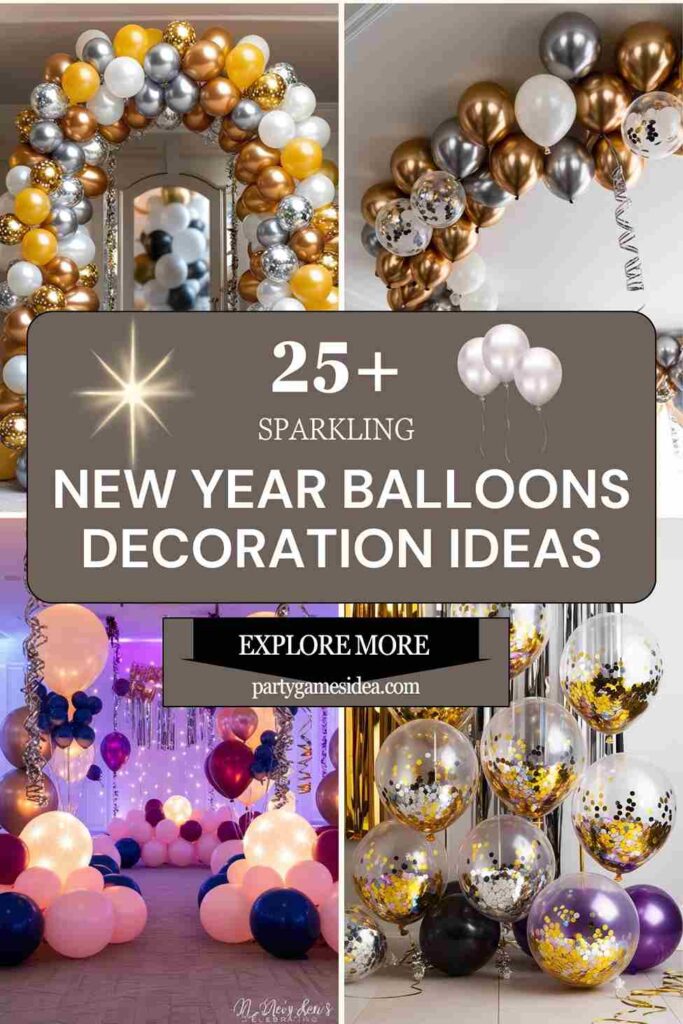 New Year Balloons Decoration Ideas