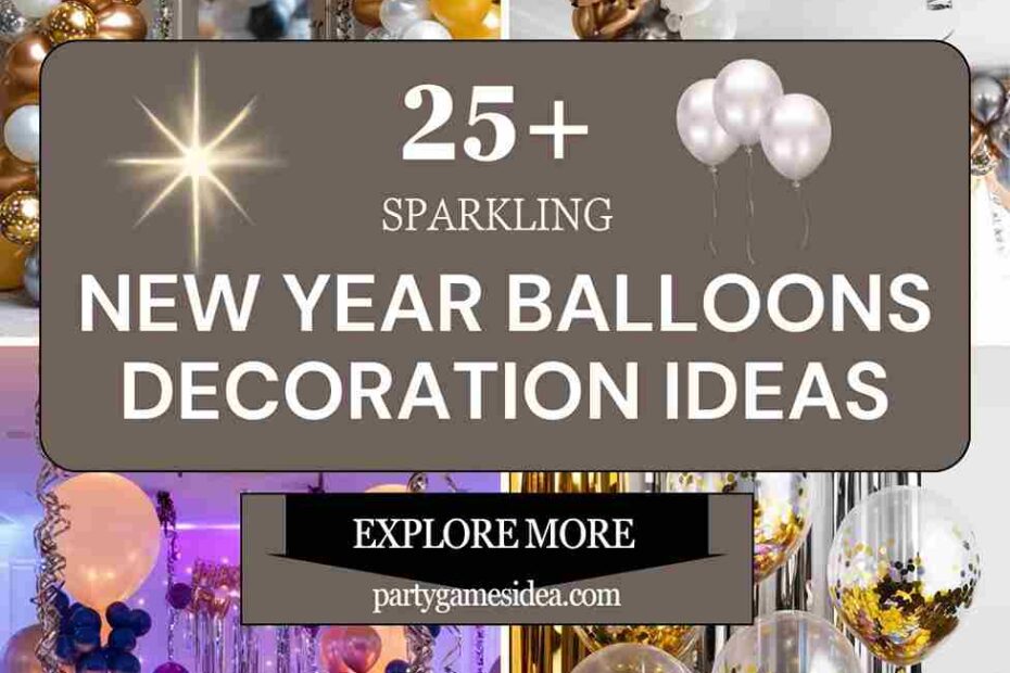 New Year Balloons Decoration Ideas