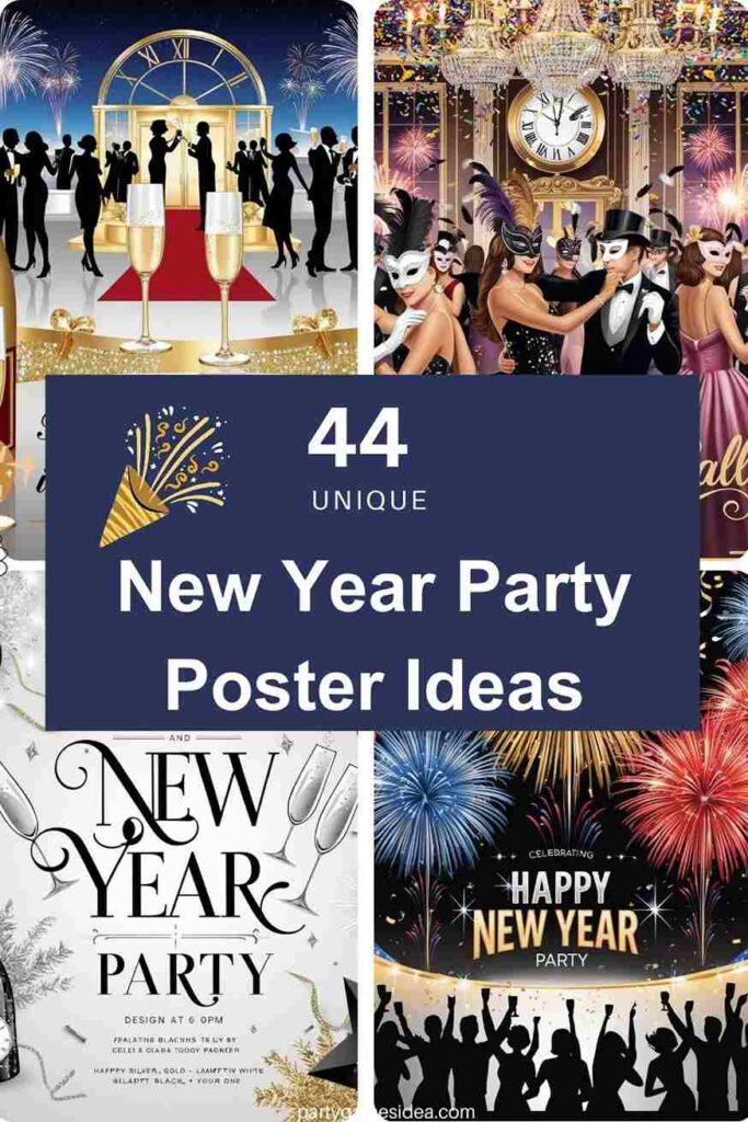 New Year Party Poster Ideas