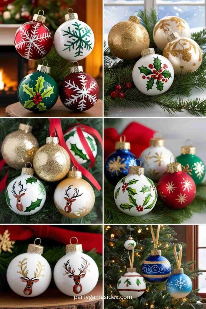 Painted Christmas Bulbs