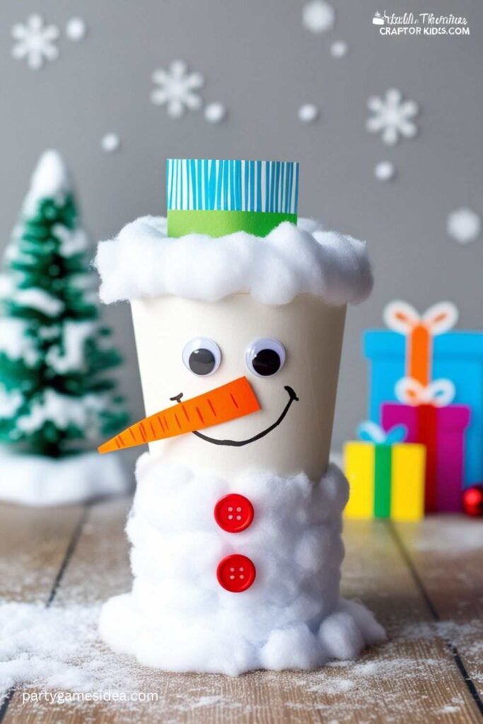 Paper Cup Snowman