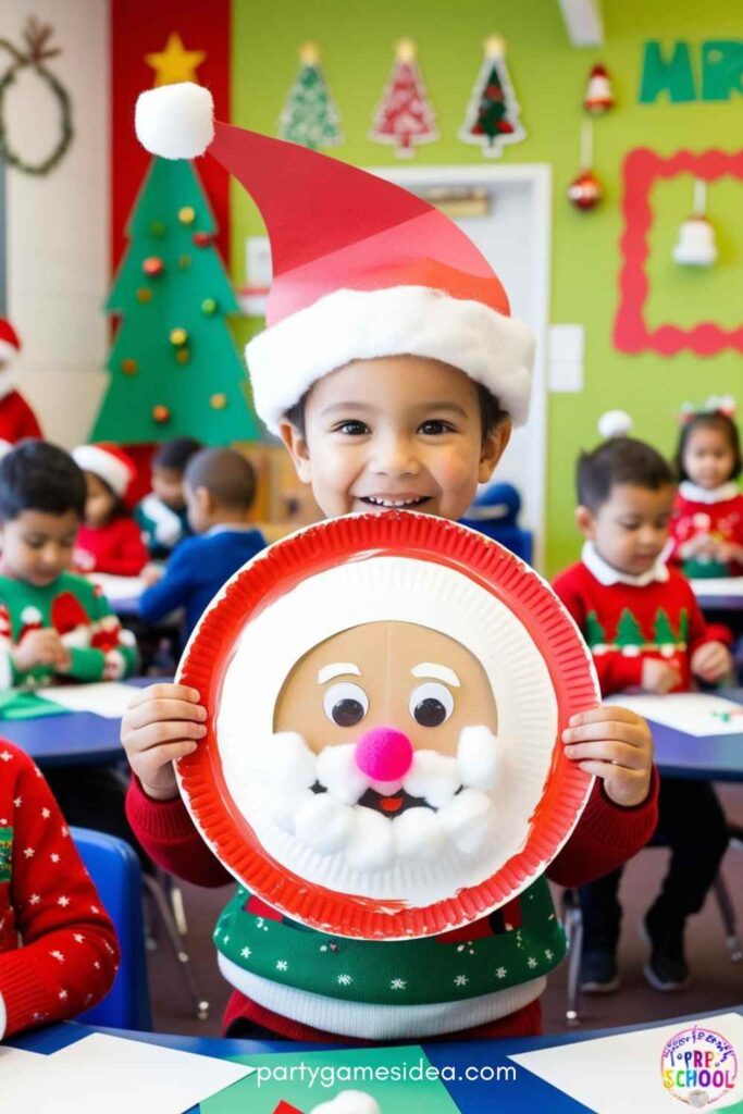 Paper Plate Santa