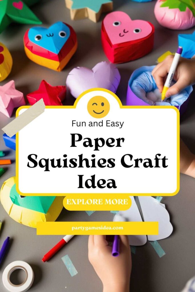 Paper Squishies Craft Idea