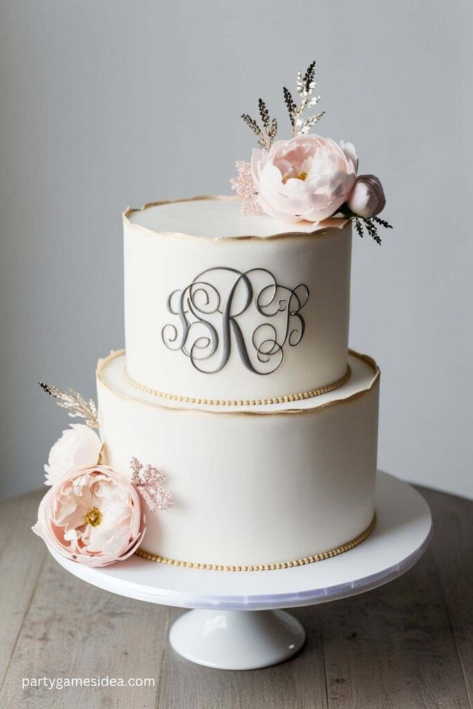 Personalized Monogram Cake