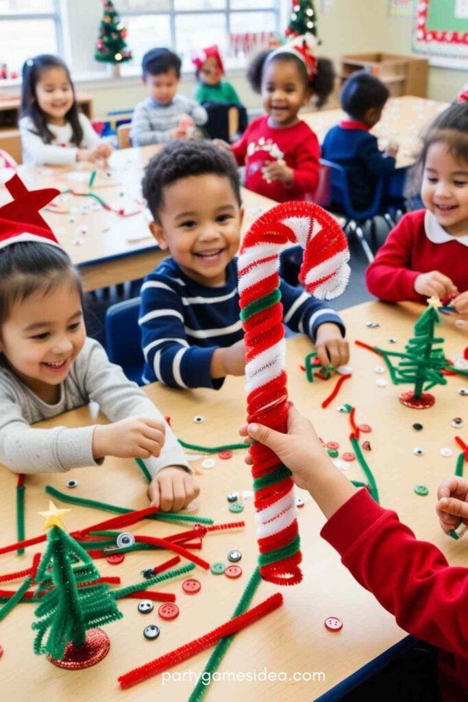 Pipe Cleaner Candy Canes