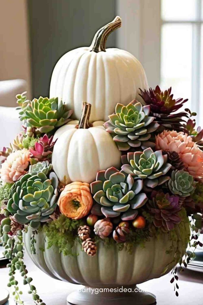 Pumpkin Succulent Arrangement