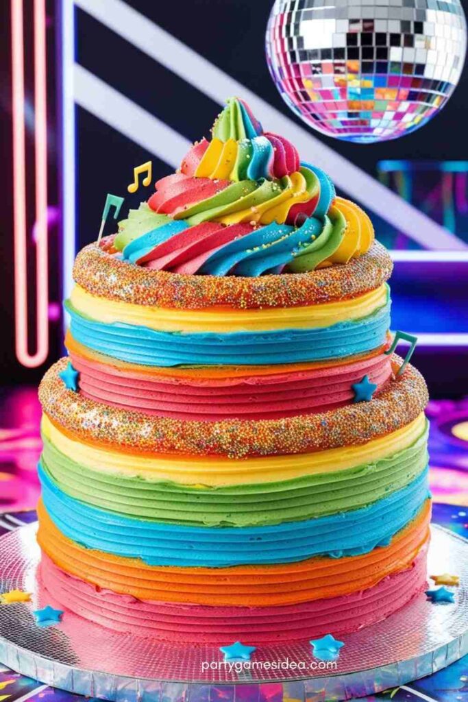 Rainbow Swirl Cake