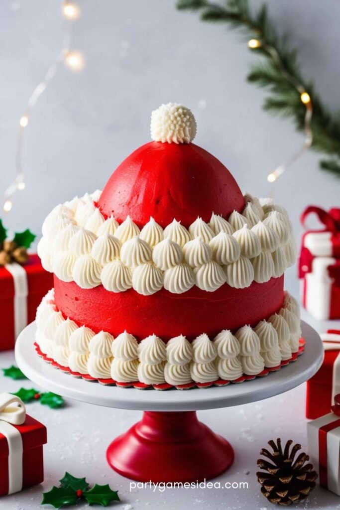 Santa Hat Cake