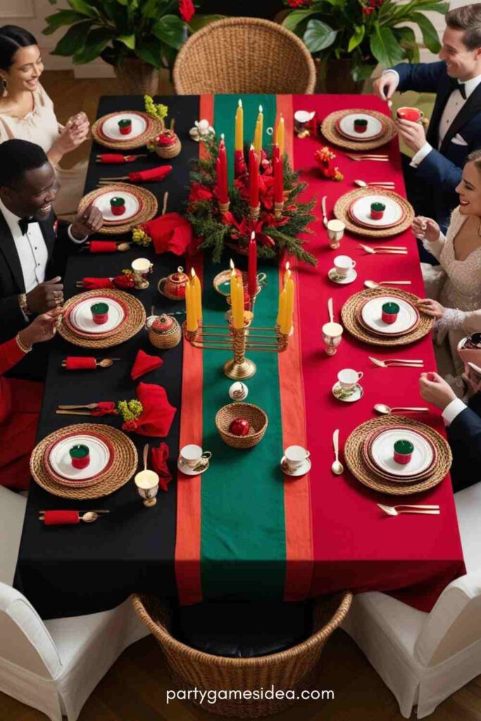 Set the Scene with Traditional Kwanzaa Colors