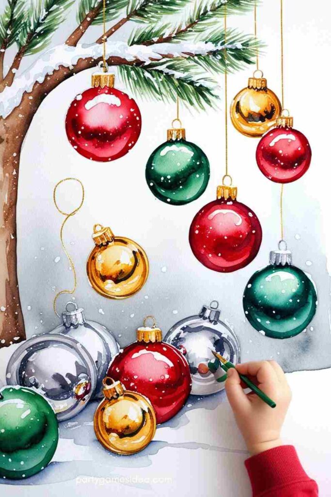 Shiny Christmas Ornaments