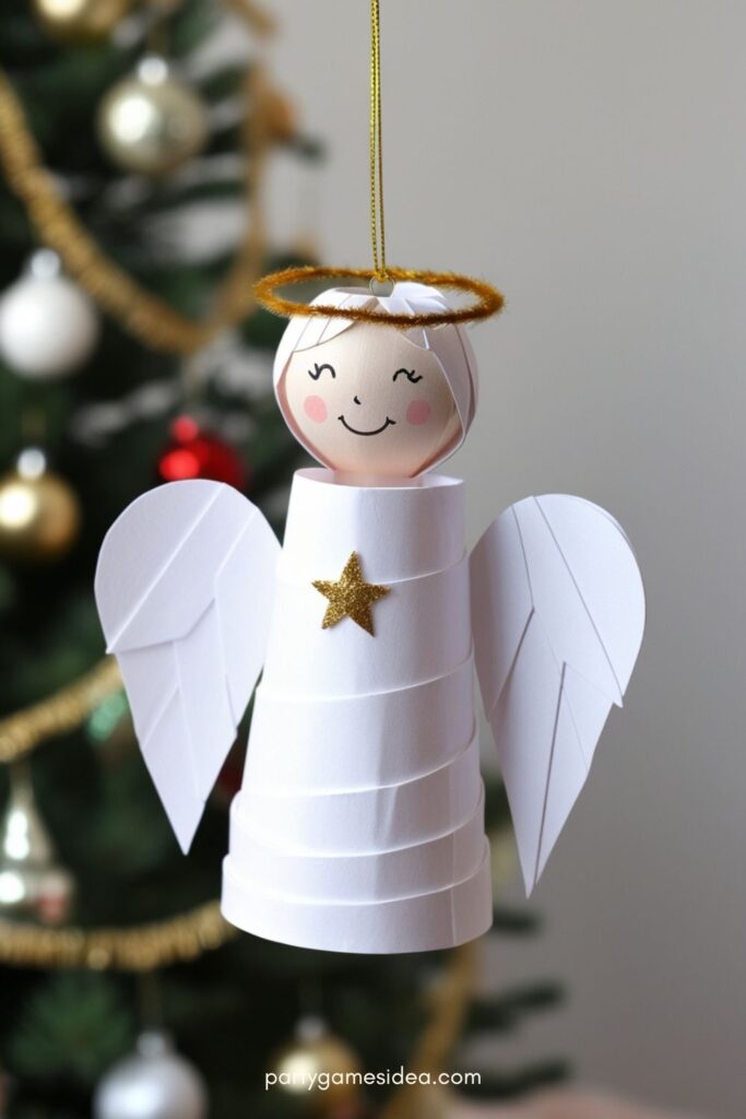 Simple Paper Angel Ornament