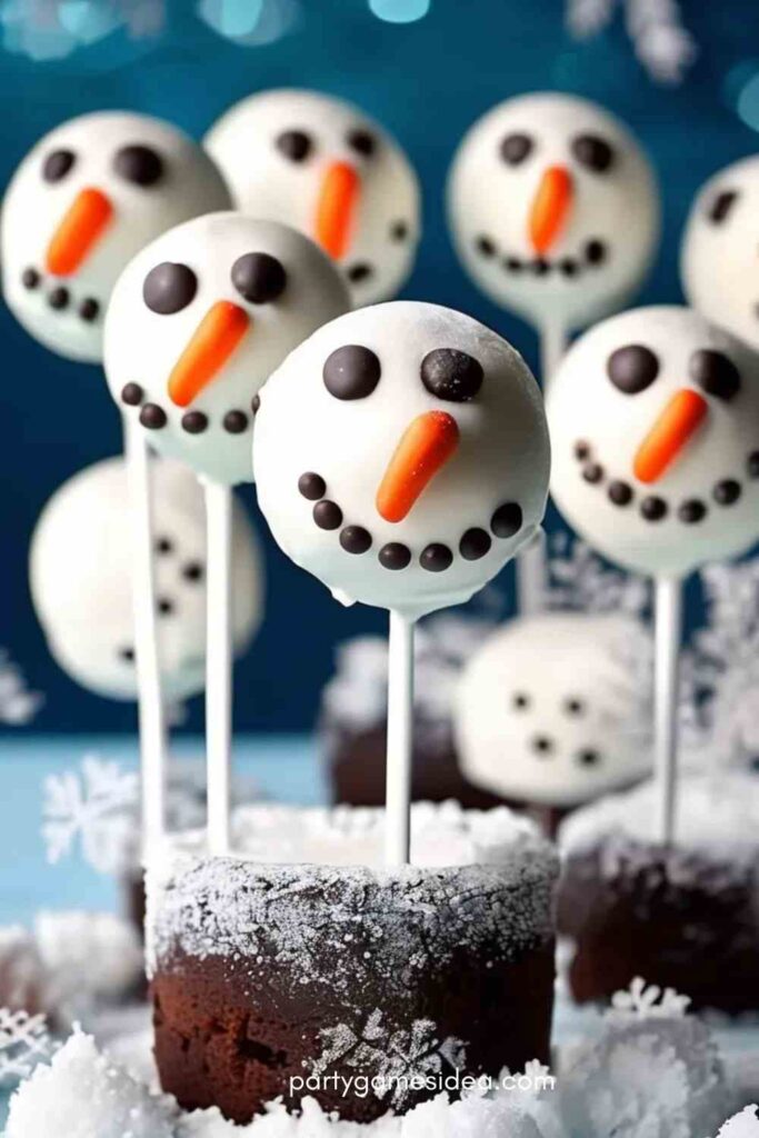 Snowman Cake Pops