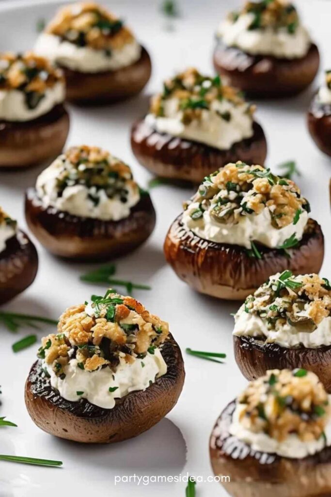 Stuffed Mushrooms with Herbed Cream Cheese