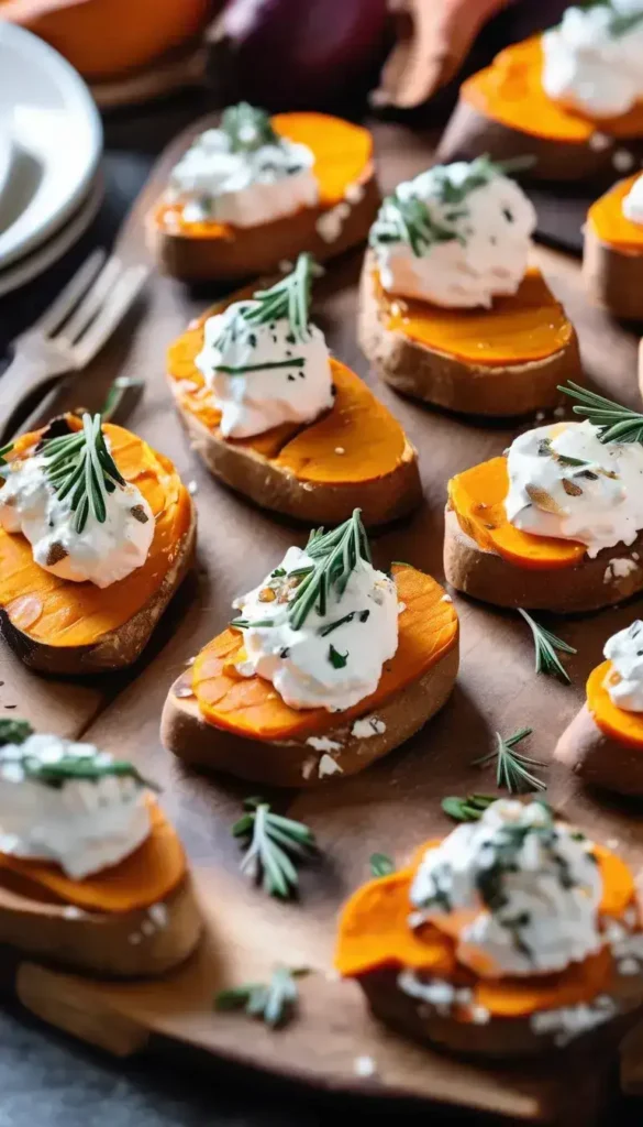 Sweet Potato Crostini