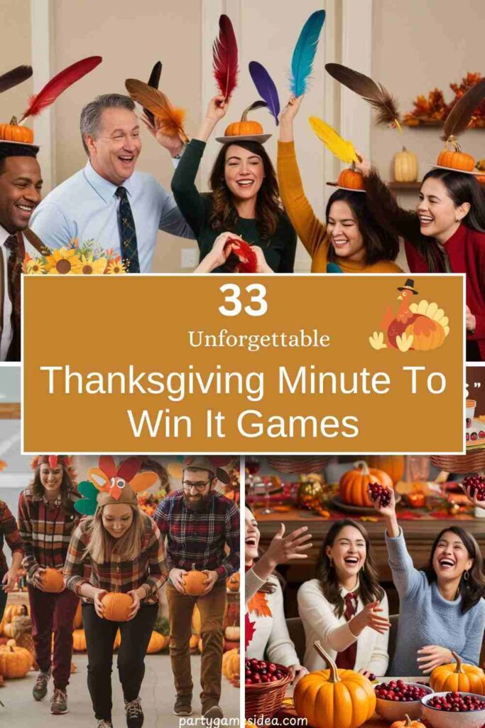 Thanksgiving Minute To Win It Games