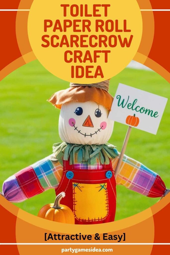 Toilet Paper Roll Scarecrow Craft