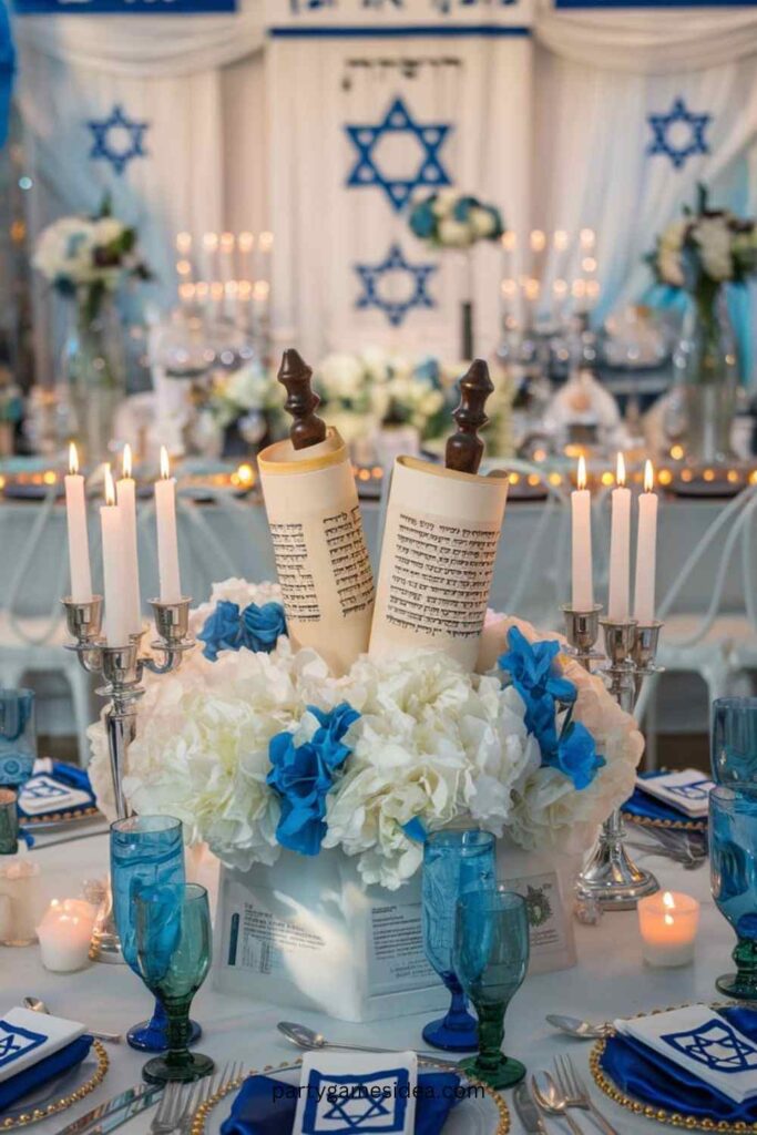 Torah Scroll Table Accents