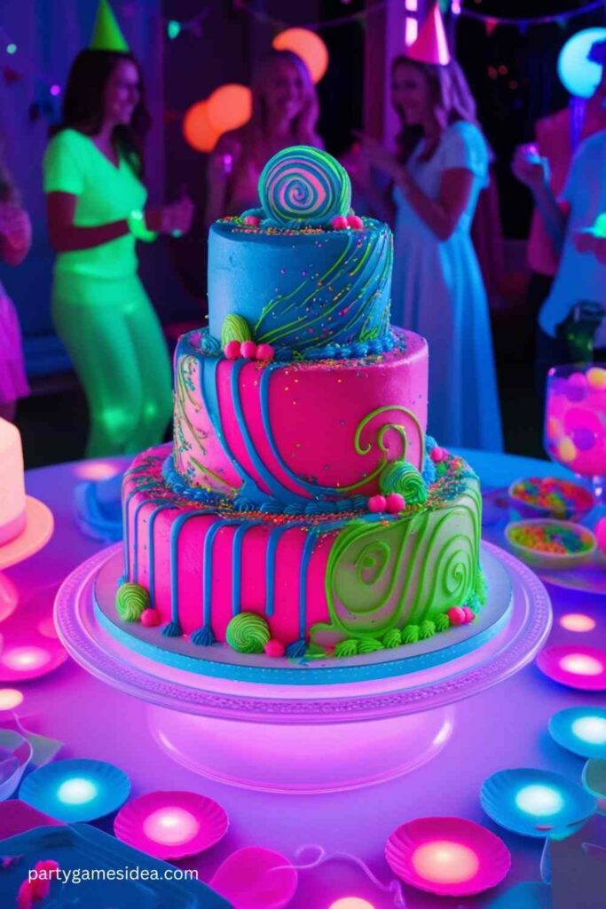 UV-Activated Glow Cake