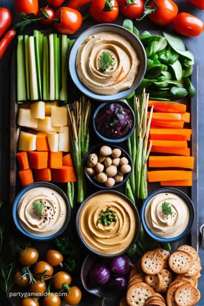 Veggie Options Hummus and Roasted Vegetables