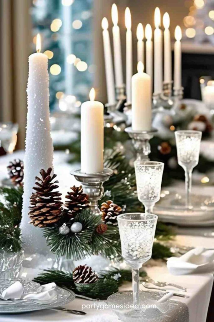 Winter Wonderland Tablescape Theme