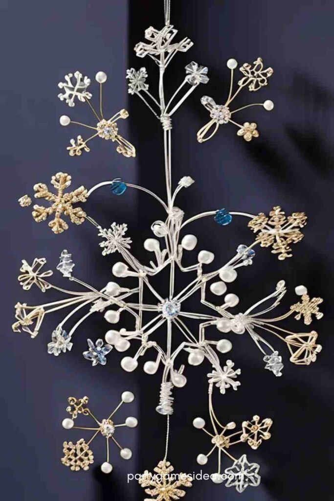 Wire Snowflakes