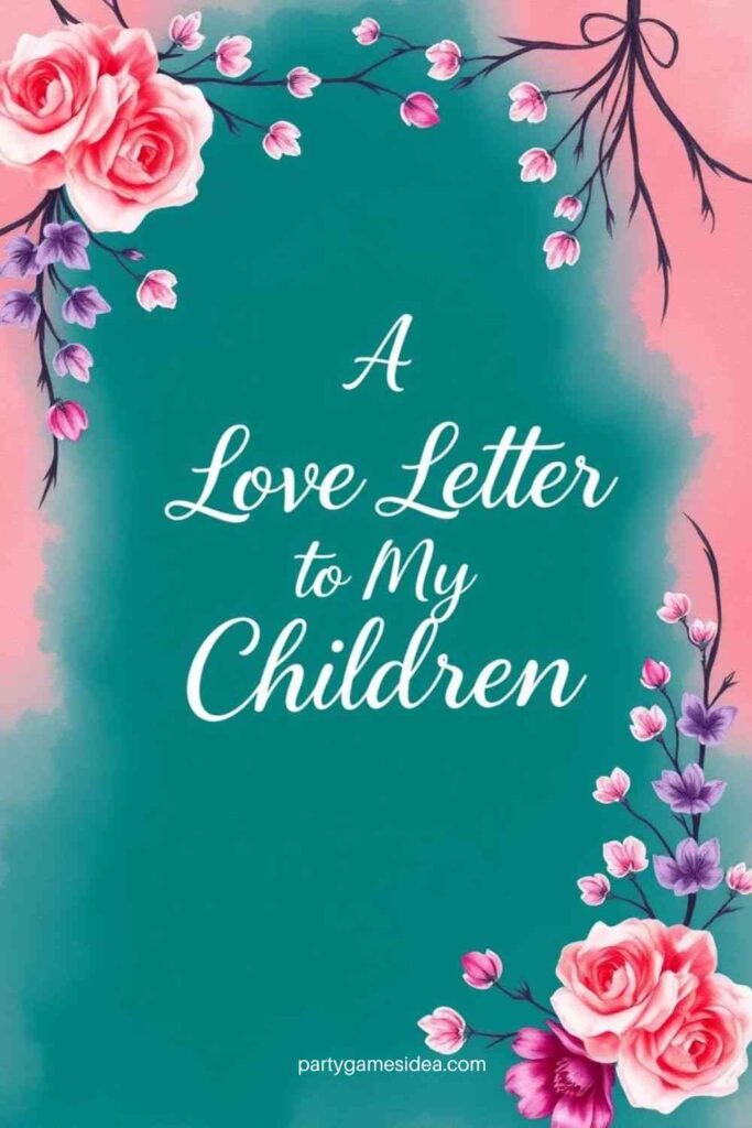 A Love Letter to Your Children