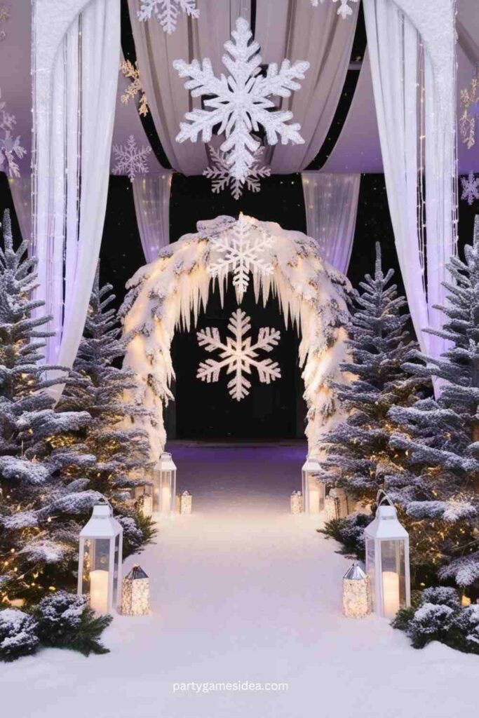 A Winter Wonderland Entrance