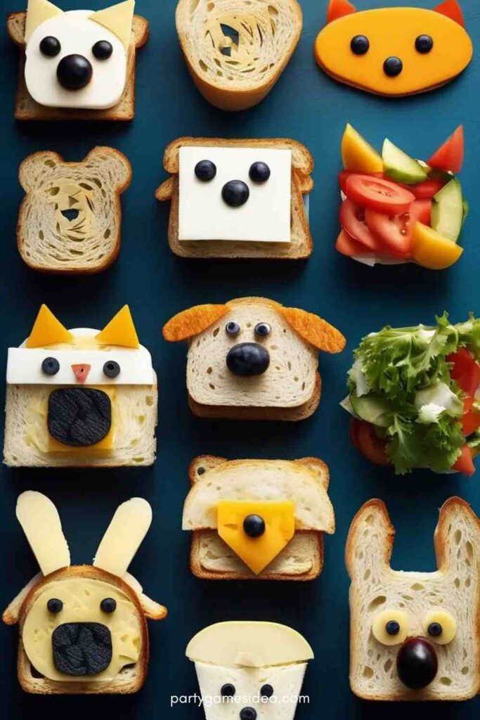 Animal-Shaped Sandwiches