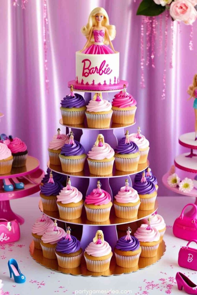 Barbie Cupcake Tower