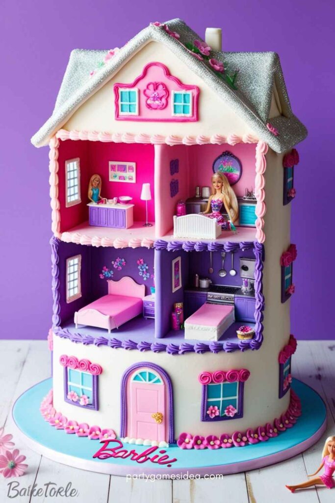 Barbie Dreamhouse Cake