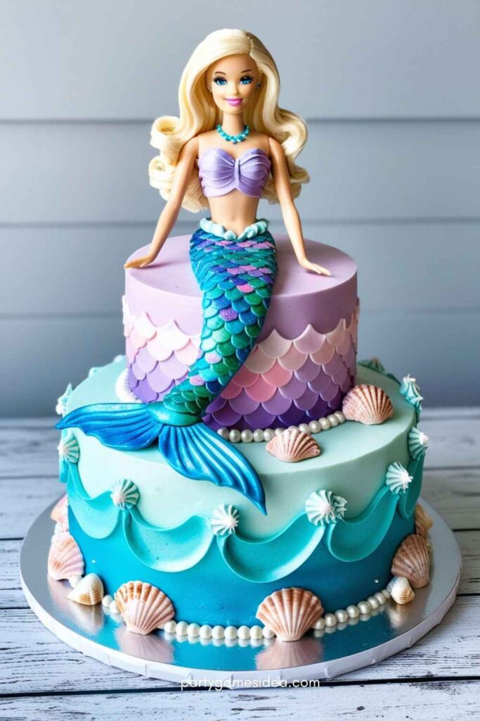 Barbie Mermaid Cake