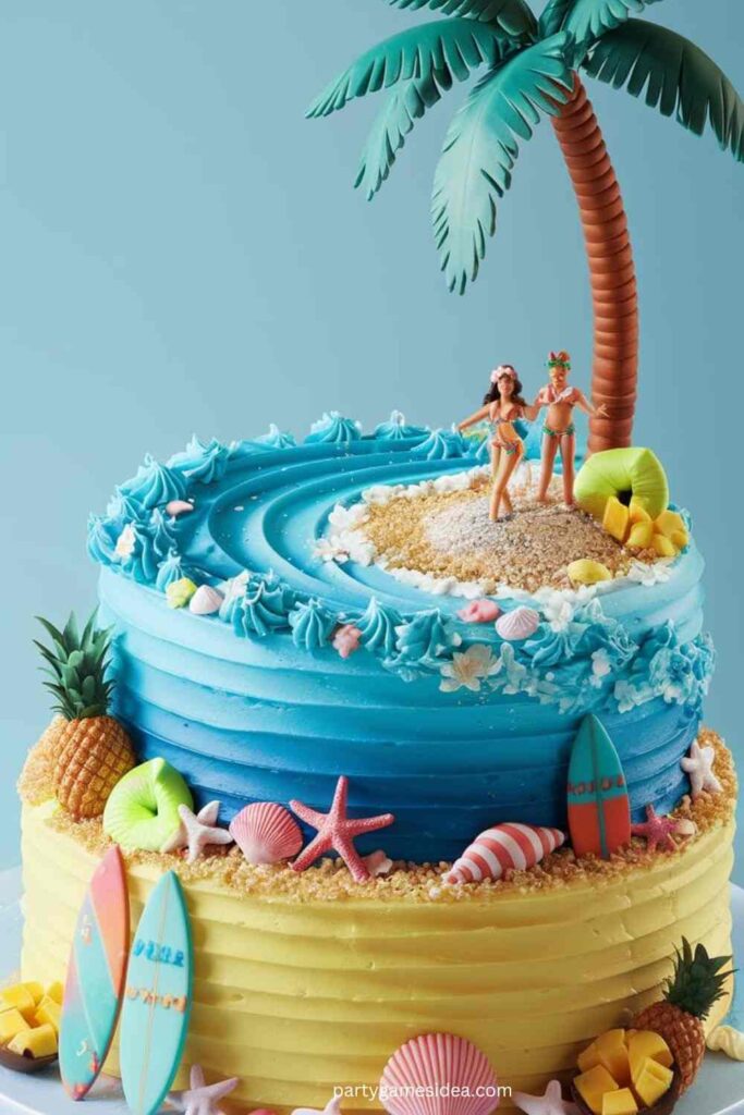 Beach Scene Cake