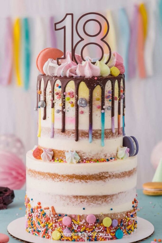 Birthday Drip Cake