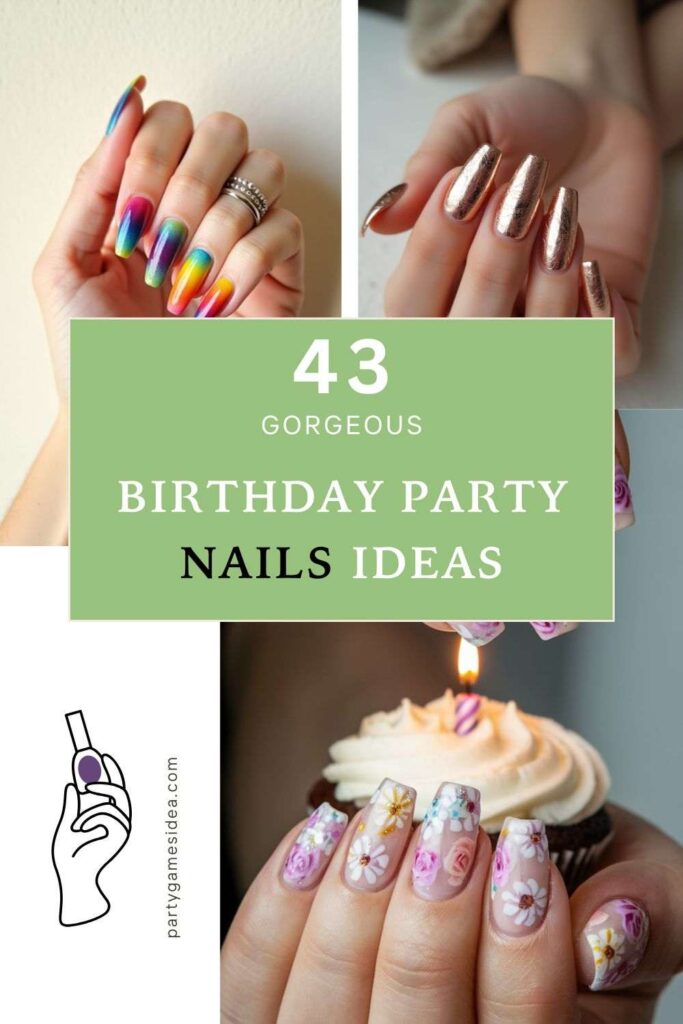 Birthday Party Nails Ideas