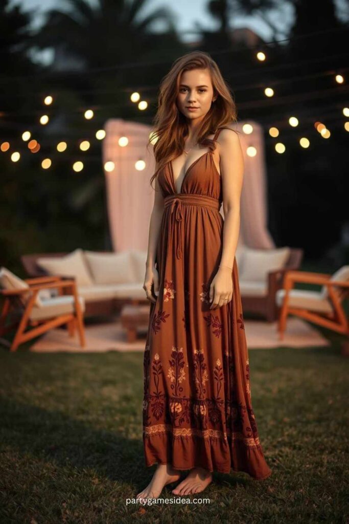 Boho-Chic Maxi Dress