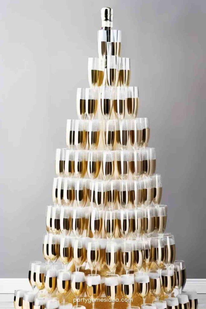 Champagne Tower Backdrop