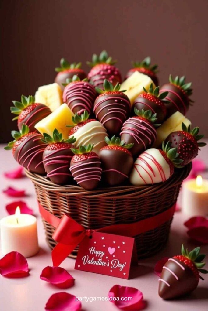 Chocolate Dipped Fruit Basket