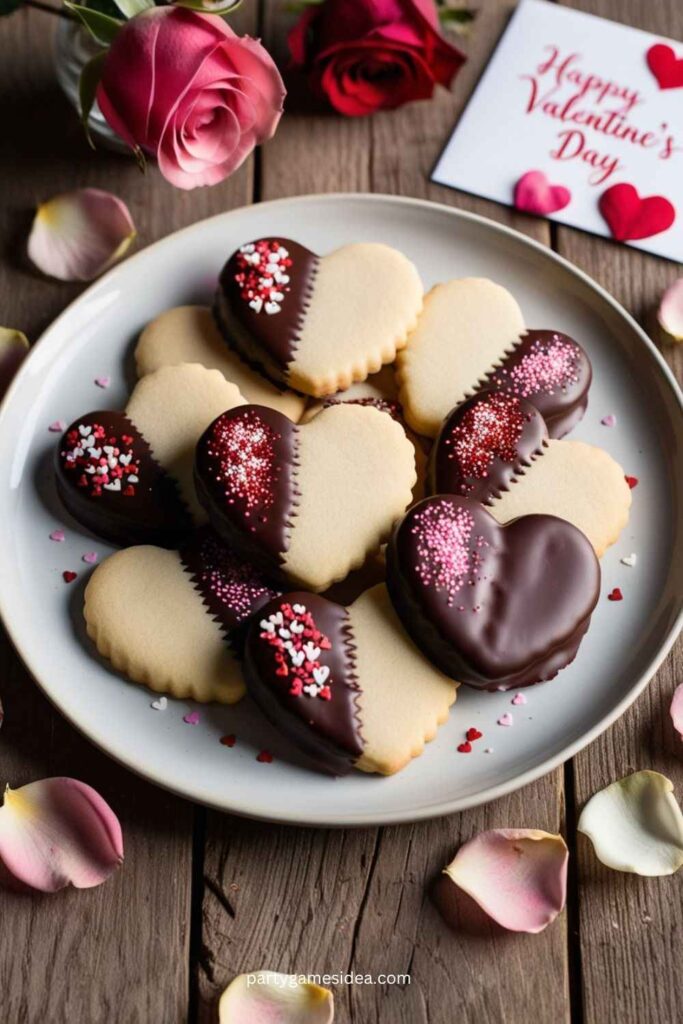 Chocolate-Dipped Shortbread Cookies